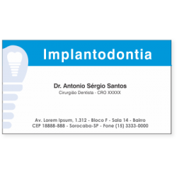 Cartão de Visita Implant.